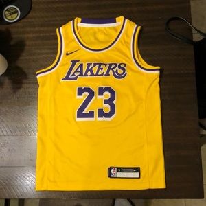 Lakers lebron jersey and cardinal hat. Never been used hat.